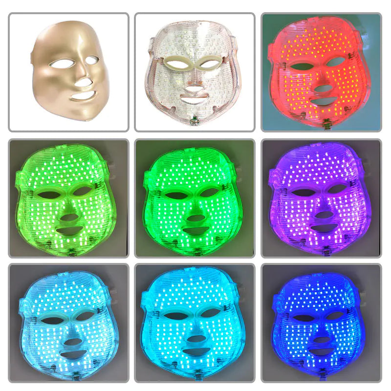 Máscara LED Facial 7 Colores - Vista lateral
